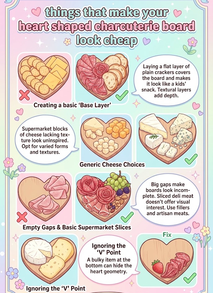 Things That Make Your Heart-Shaped Charcuterie Board Look Cheap